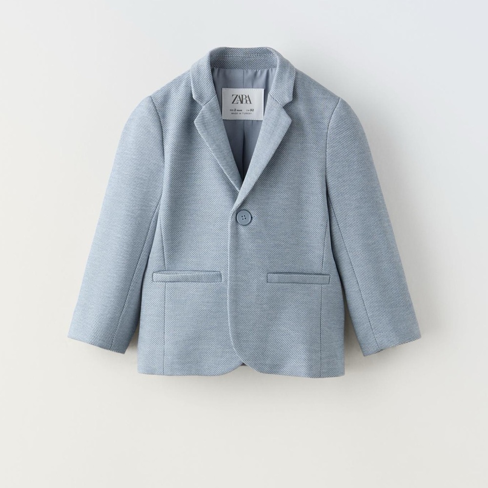BRAND NEW W/tags Zara  Light blue suit jacket boys  size 5T